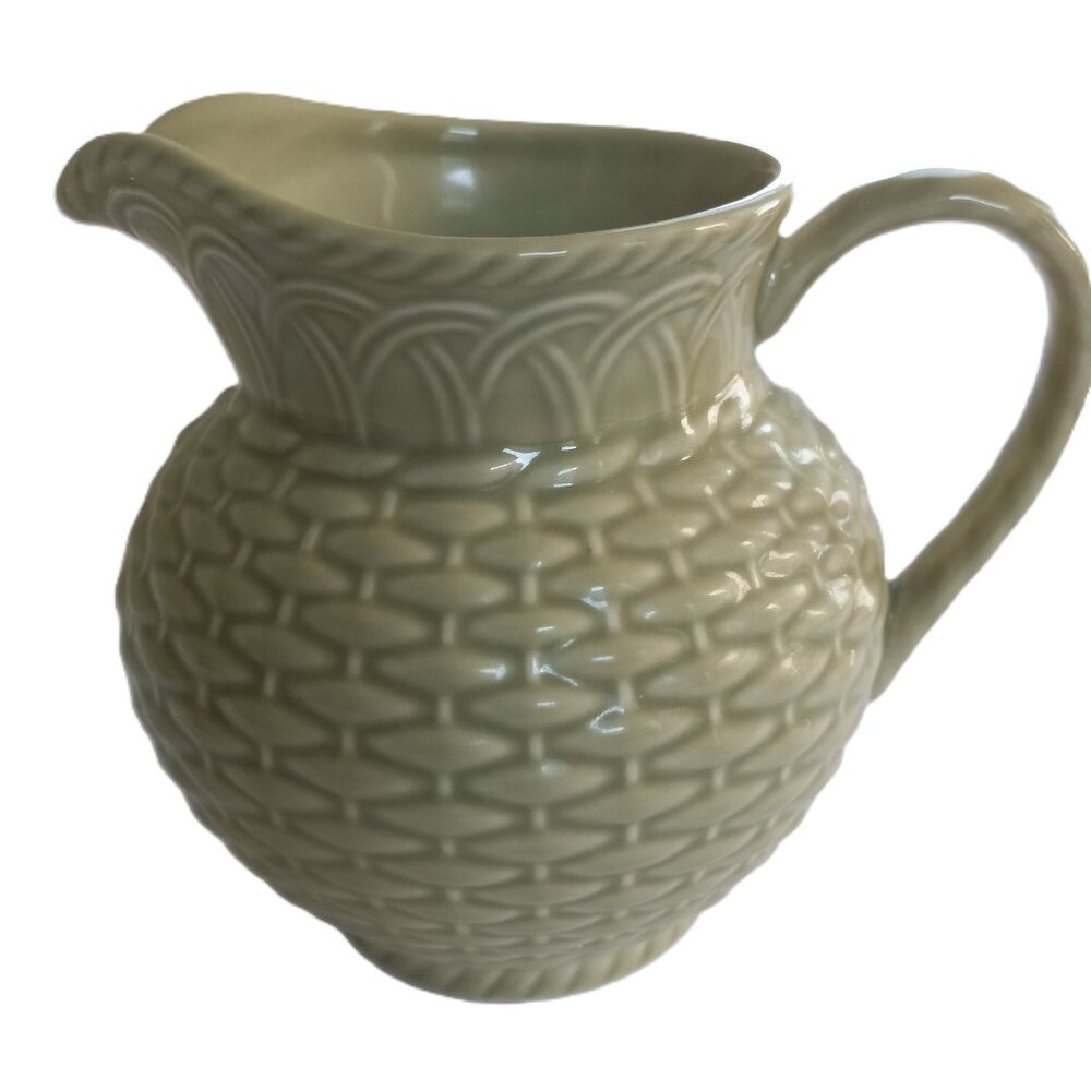 Mikasa Country Manor Sage Green Ceramic Creamer